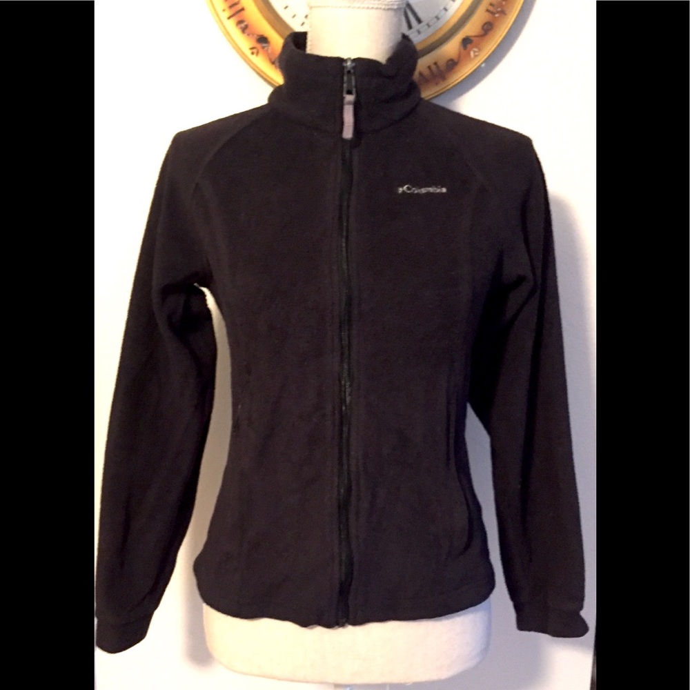 Columbia Black Fleece Jacket - Kids/Ladies XS